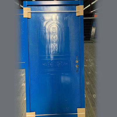 Buy Deadbolt Heavy Steel Security Doors With Low Threshold Accessibility And Stained Finish online manufacture