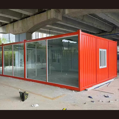 Moderno estilo de diseño de acero al carbono barril brillante casa prefabricada de paquete plano para sala de estar sofisticada