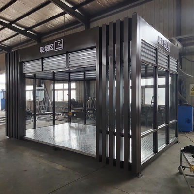 Container d'expédition multifonctionnel Cabine alliage d'aluminium et lumières LED Facile à assembler