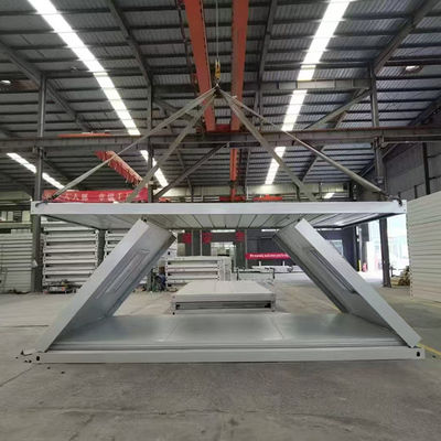An ninh Gập thùng chứa nhà khung thép nhựa để vận chuyển dễ dàng