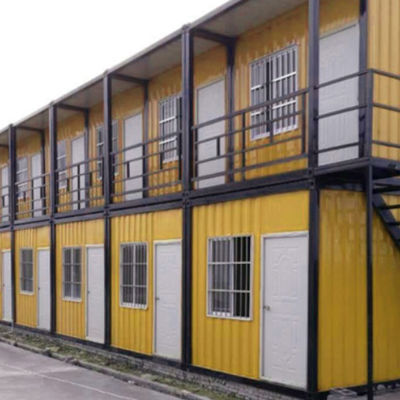 Chapa de aço galvanizado 2 andares Casa de contêineres de transporte para iluminação e tomadas Casa de contêineres de transporte expansível