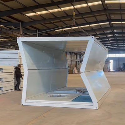 Living Room Folding Caravan Container House Modern Style With Plastic Steel Windows