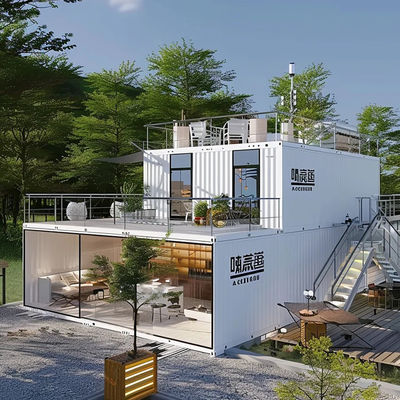 Customized 2 Floor Container House Stores In Shopping Malls Movable  Windproof  Sturdy And Durable