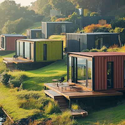 Revestimiento acabado de acero carbono barra brillante de envío personalizado Casa de contenedores para la construcción