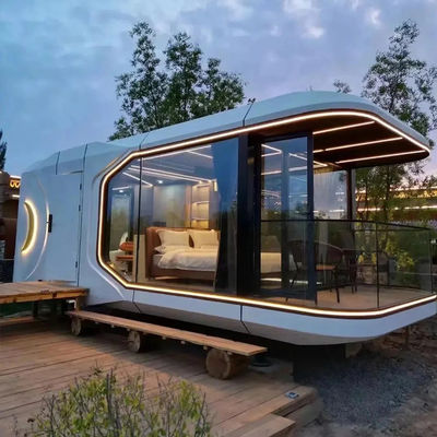 Villa Diseño Casa de contenedores de 10 pies Casa de contenedores de playa prefabricada