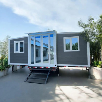 ความจุของหลังคา 60 กิโลกรัม/เมตร2 บ้านคอนเทนเนอร์ Prefab 2 ห้องนอน บ้านคอนเทนเนอร์ Prefab พร้อมการออกแบบ